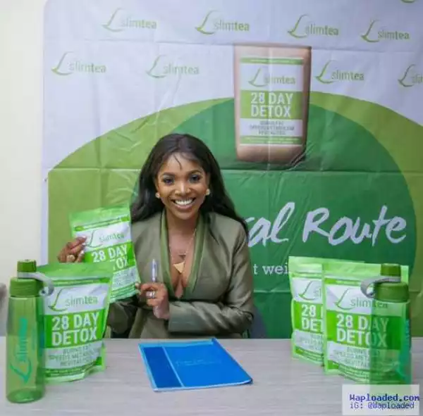 Photos: Annie Idibia Bags New Endorsement Deal With Slimtea Nigeria